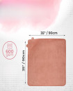 Newborn to 5 years 600 GSM soft plush Bamboo Hooded Baby Bath Towel 90 x 90 cm White Oat Brick red Grey colors